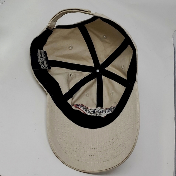 KC Caps Baseball Hat Cap Track Field Tan Beige Adjustable Trucker Hat - Picture 6 of 7